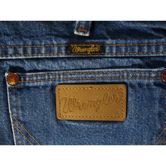 Wrangler Vintage CUTOFF JEANS SHORTS Cut Off W 32 MEASURED Hot Pant High Waisted - Picture 6 of 8